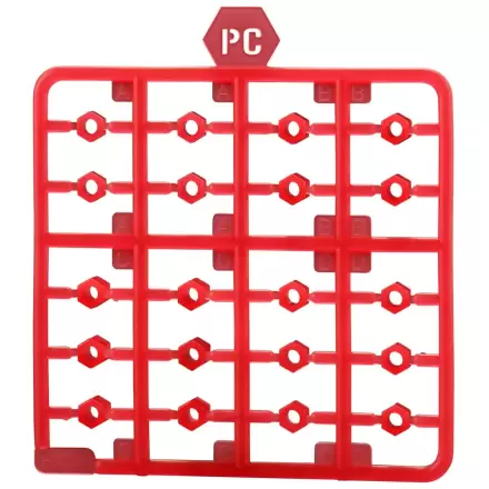 Set Accesorii Model Plastic Hexa Gear 1/24 Unitate Ex 002 Hexa G-R.A.M Red Ver. poza produsului