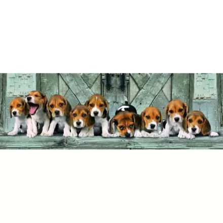 Puzzle panoramic Beagles de înaltă calitate 1000 piese termékfotója