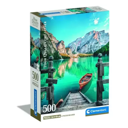 Puzzle Lacul Braies de Înaltă Calitate 500 piese termékfotója