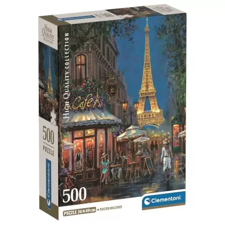 Puzzle Noapte de Calitate la Cafeneaua Eiffel 500 piese poza produsului