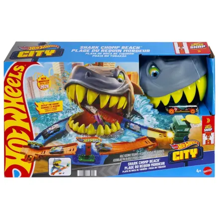 Hot Wheels City Shark Chomp Beach set de joaca poza produsului