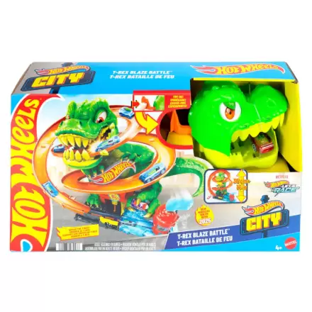 Hot Wheels City T-Rex Blaze Battle set de joacă termékfotója