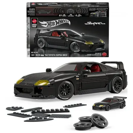 Hot Wheels Elite Mattel Brick Shop Set de constructie 1/16 '94 Toyota Supra MKIV poza produsului