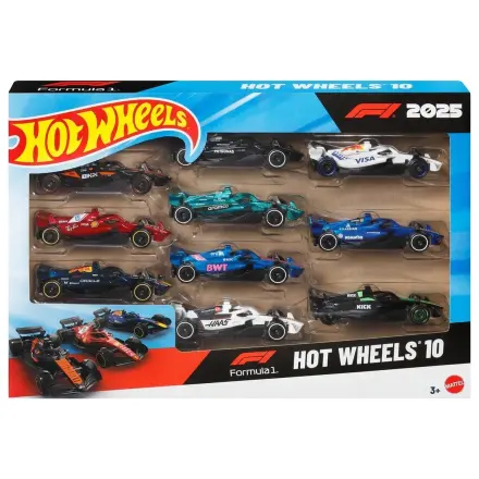 Hot Wheels F1 pachet de 10 mașini poza produsului