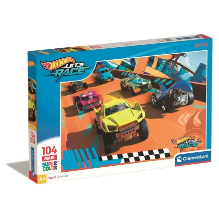 Hot Wheels maxi puzzle 104 piese poza produsului
