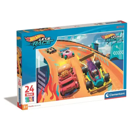 Hot Wheels maxi puzzle 24 piese poza produsului