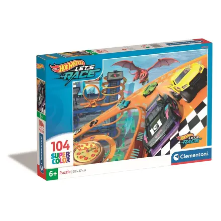 Hot Wheels puzzle 104 piese poza produsului