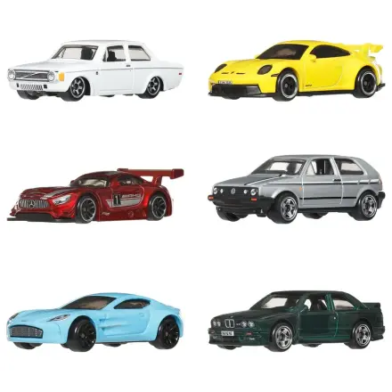 Hot Wheels Silver Series Die-Cast Vehicul pachet de 6 1/64 Euro Style poza produsului