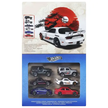 Hot Wheels Silver Series Vehicul Die-Cast Pachet de 6 1/64 Streets of Japan poza produsului