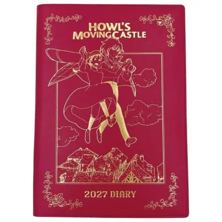 Howl's Moving Castle Diary Hauru & Sophie folie rosu auriu poza produsului
