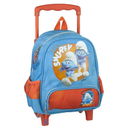 The Smurfs ghiozdan prescolar rulant, geanta 30 cm poza produsului