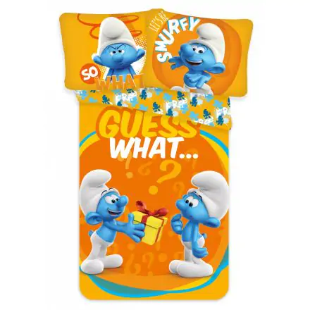 The Smurfs Set husa pilota pentru copii 100x135 cm, fata de perna 40x60 cm poza produsului