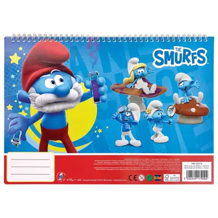 The Smurfs Village Caiet de schițe spiralat A/4 40 Pagini cu autocolante poza produsului