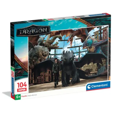 How to Train Your Dragon Arena super puzzle din 104 piese poza produsului