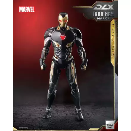 Figurină de acțiune Infinity Saga DLX 1/12 Iron Man Mark 50 (Black X Gold) 17 cm termékfotója