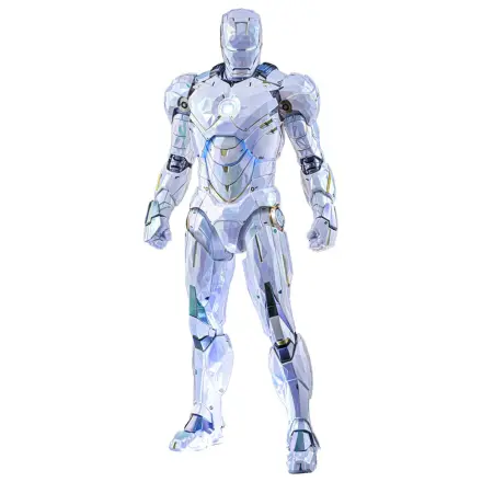 Iron Man 2 Movie Masterpiece Diecast Figura de actiune 1/6 Iron Man Mark IV (Sub-Zero Fractal Armor) Hot Toys Exclusive 33 cm poza produsului