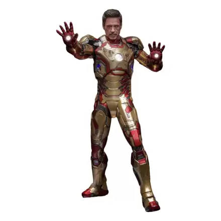 Figurină de acțiune turnată sub presiune Masterpiece Iron Man 3 Movie 1/6 Iron Man Mark XLII (2.0) Deluxe 32 cm termékfotója