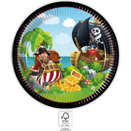 Island Pirates, Pirate farfurii de hârtie 8 buc 23 cm FSC poza produsului