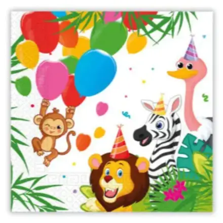 Baloane Jungle, Servetele Jungle 20 bucati 33x33 cm FSC poza produsului