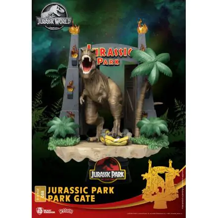 Jurassic Park D-Stage PVC Diorama Poartă parc 15 cm poza produsului