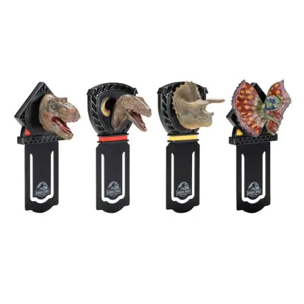 Set 4 semne de carte Jurassic Park Dinosaurs poza produsului