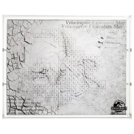 Jurassic Park III Excavation Map Velociraptor 27 cm poza produsului