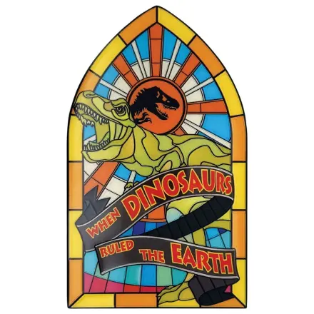 Jurassic Park Ingot Stained Glass Style Metal 11 cm poza produsului