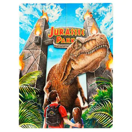 Jurassic Park WoodArts 3D Wooden Wall Art Rex Attack 30 x 40 cm poza produsului