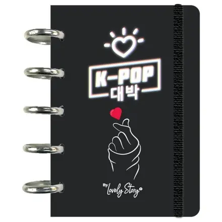 K-Pop Black A6 notes caiet poza produsului