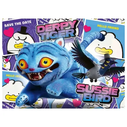 K-Pop Demon Hunters Derpy & Sussie XXL puzzle 100 de piese poza produsului
