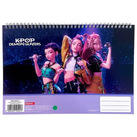 K-pop Demon Slayers Hunterx A/4 Spiral Sketchbook, 30 coli poza produsului