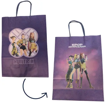 K-pop Demon Slayer Huntrix pungă de cadou din hârtie 32 cm poza produsului