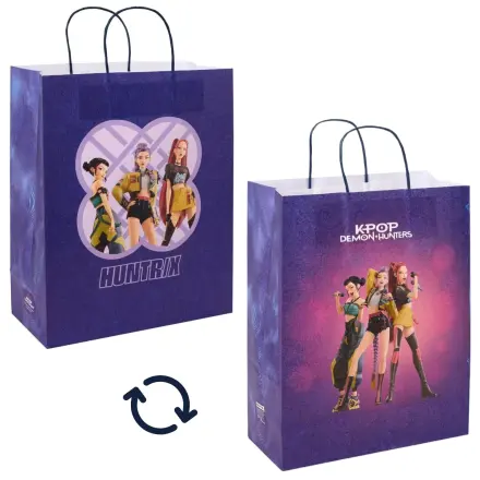 K-pop Demon Slayer Huntrix pungă de cadou din hârtie 32 cm poza produsului
