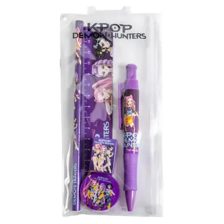 K-pop Demon Hunters Purple Set Papetarie 5 piese poza produsului