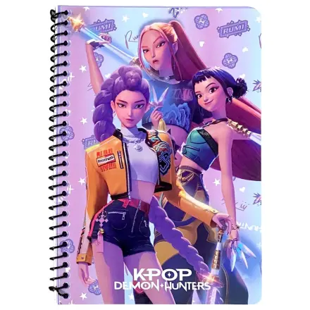 K-pop Demon Hunters Warrior Trio B/5 Caiet spiralat liniat 70 de foi poza produsului