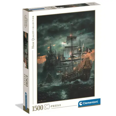 Pirate Ship Haunted Seas puzzle cu 1500 de piese poza produsului