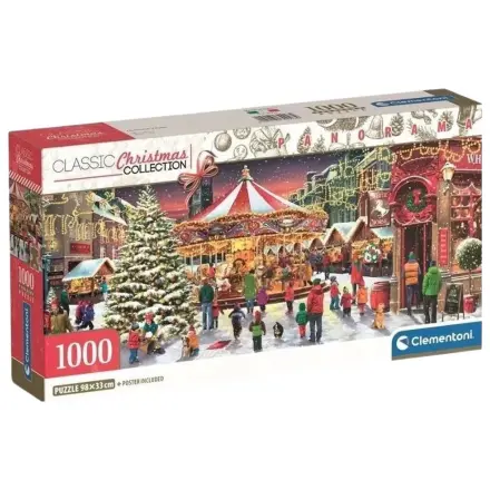Christmas Village 1000 de piese puzzle panoramă Clementoni poza produsului