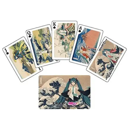 Katsushika Hokusai x Hatsune Miku Playing Cards poza produsului