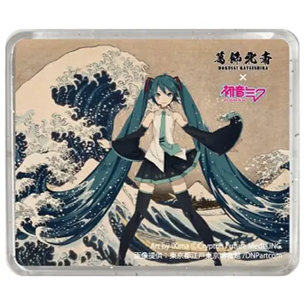 Katsushika Hokusai x Hatsune Miku Magnet 3D Treizeci si sase de vederi ale Muntelui Fuji Marele Val de langa Kanagawa poza produsului