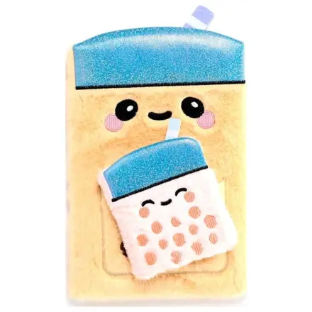 KAWAII Boba the Bubble Tea Premium Fluffy Notebook + 1 Mini poza produsului