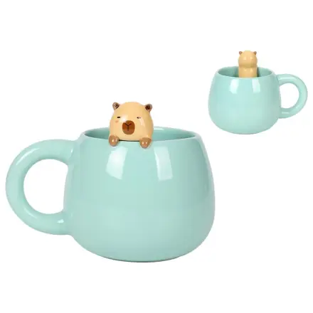 Kawaii Capybara Cana Ceramica 470ml poza produsului