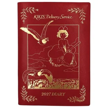 Kiki's Delivery Service Agendă Kiki pe mătura ei roșie folie aurie poza produsului