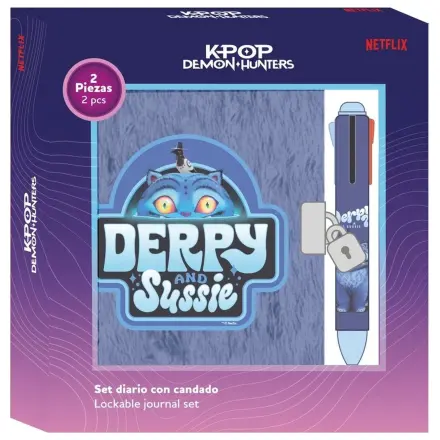 Kpop Demon Hunters Derpy set agendă + pix în 4 culori poza produsului
