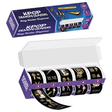 KPop Demon Hunters Dispenser autocolante Golden poza produsului