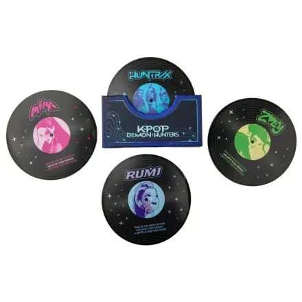 KPop Demon Hunters Set de 4 Coasters Hunters & Demons Soundtrack poza produsului