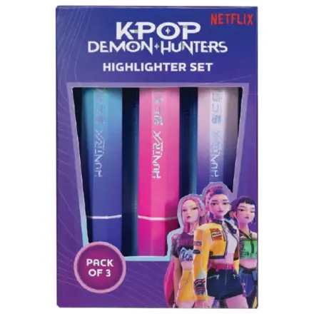 KPop Demon Hunters Highlighters 3-Pachet Huntr/x poza produsului