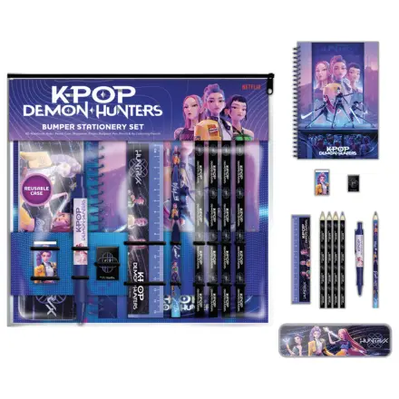 Set papetarie KPop Demon Hunters + caiet A5 poza produsului