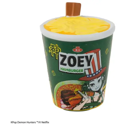 KPop Demon Hunters Squishy Anti Stres Figura Zoey Hamburger Noodles poza produsului