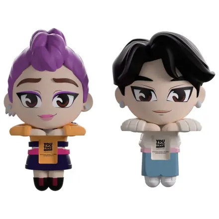 KPop Demon Hunters Vinyl Figures Jinu & Rumi Monitor Buddiez 6 cm poza produsului