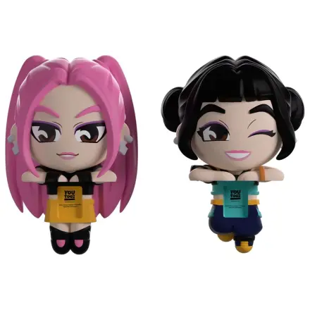 KPop Demon Hunters Vinyl Figures Mira & Zoey Monitor Buddiez 6 cm poza produsului